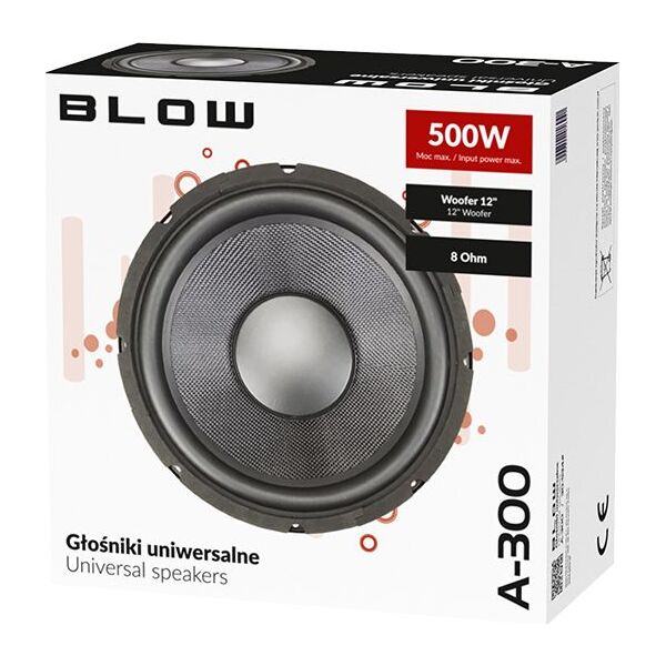 Głośnik samochodowy Blow Głośnik niskotonowy uniwersalny BLOW A-300 8Ohm 500W