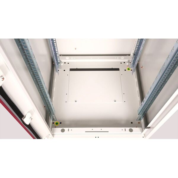 Szafa Roline ROLINE Netzwerkschrank Basic 48,26cm 19Zoll 22 HE 600x600 BxT Glast�r grau