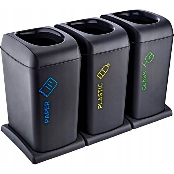 ZESTAW KOSZY DO SEGREGACJI 3X40 LT