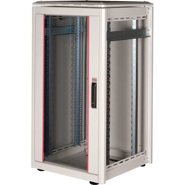 ROLINE Netzwerkschrank Pro 48,26cm 19Zoll 22 HE 600x600 BxT Glast�r grau