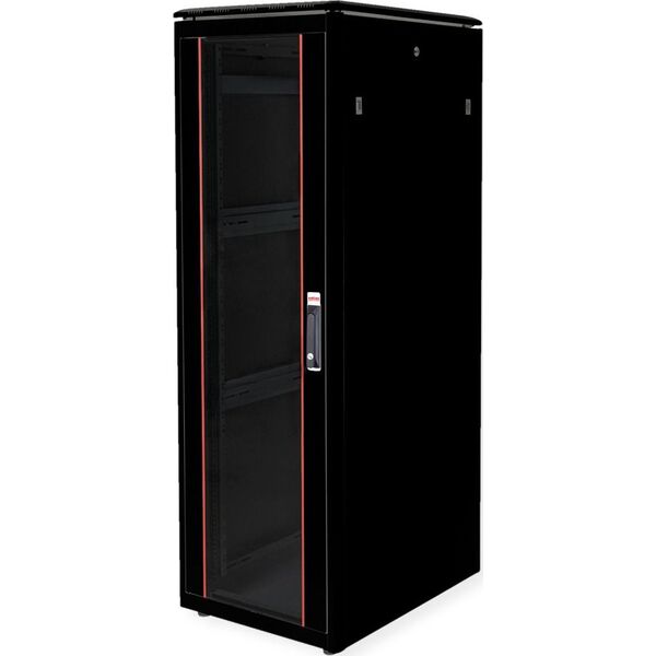 ROLINE Netzwerkschrank Pro 48,26cm 19Zoll 36 HE 600x800 BxT Glast�r schwarz