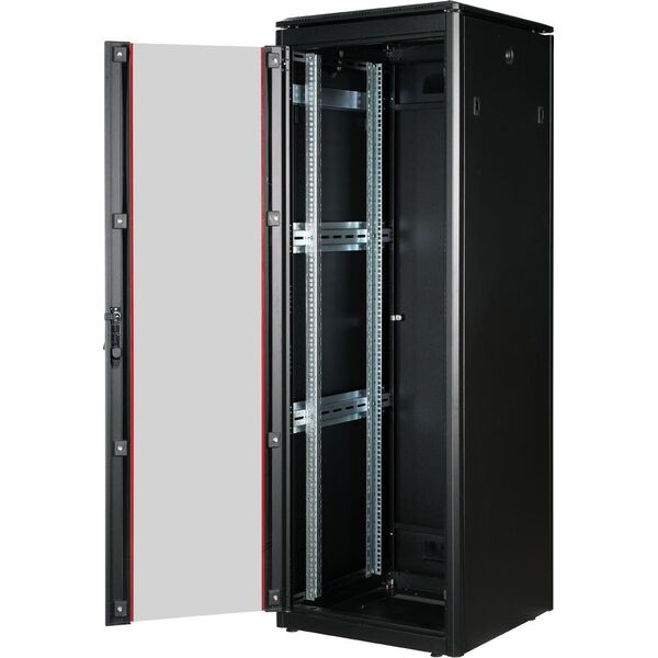 ROLINE Netzwerkschrank Pro 48,26cm 19Zoll 36 HE 600x800 BxT Glast�r schwarz