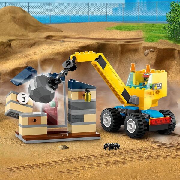 LEGO City Ciężarówki i dźwig z kulą wyburzeniową 3 szt. (60391)
