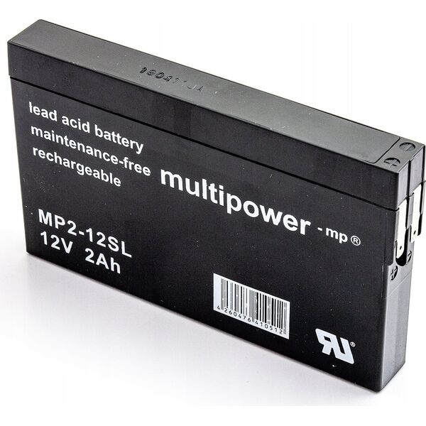Akumulator Multipower MP2-12SL 12V2Ah F1