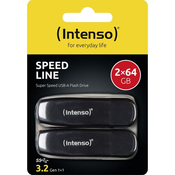 Intenso 3533494 pamięć USB 64 GB USB Typu-A 3.2 Gen 1 (3.1 Gen 1) Czarny
