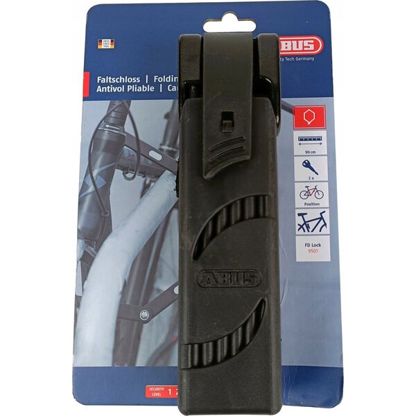 LOCK BICYCLE 9501 CL FD 90/K/B/BK