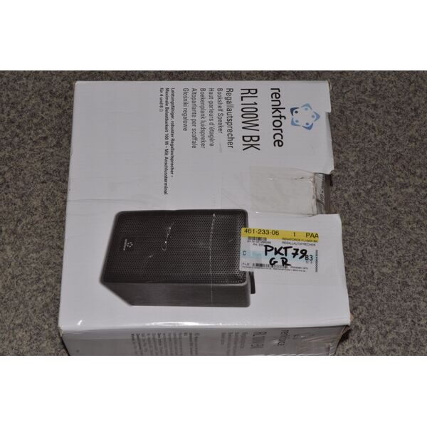 Reolhøjttaler Renkforce RL100W BK 100 W Sort 1 pair