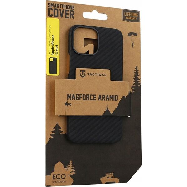 Tactical MagForce Aramid skirtas Apple iPhone 13 mini dėklas telefonui juodos spalvos