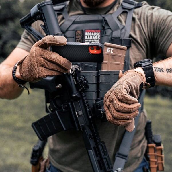 Tactical MagForce Aramid skirtas Apple iPhone 13 mini dėklas telefonui juodos spalvos