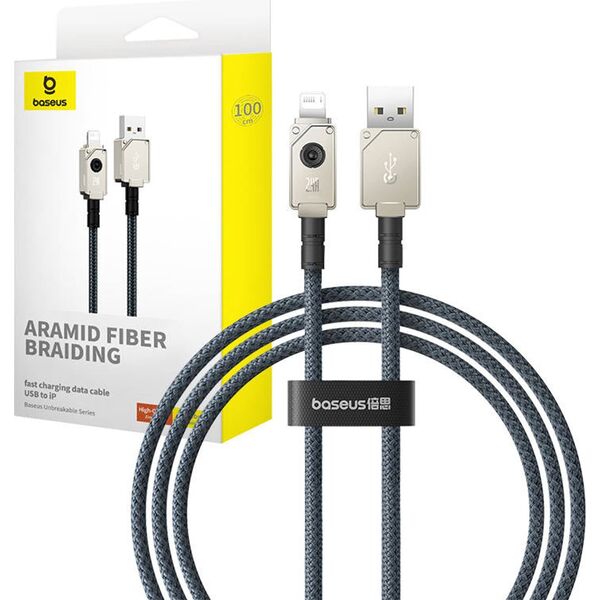 Kabel USB Baseus USB-A - Lightning 1 m Biały (P10355802221-00)