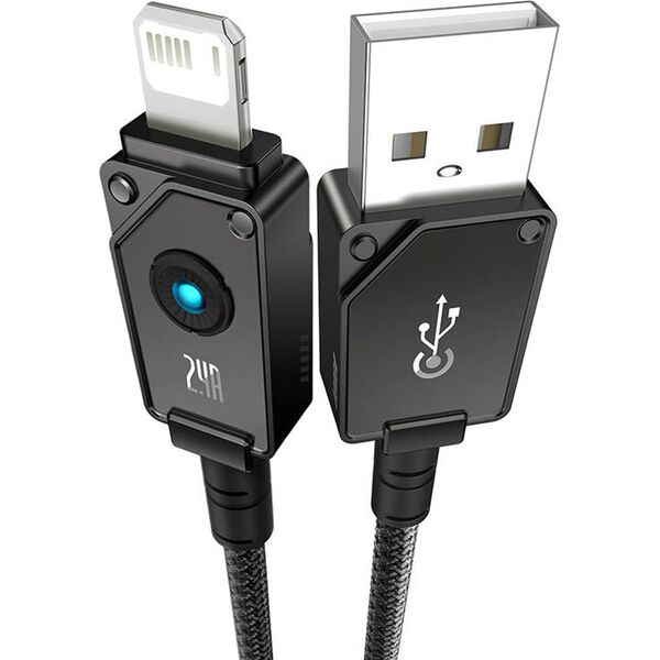 Kabel USB Baseus USB-A - Lightning 1 m Czarny (P10355802111-00)