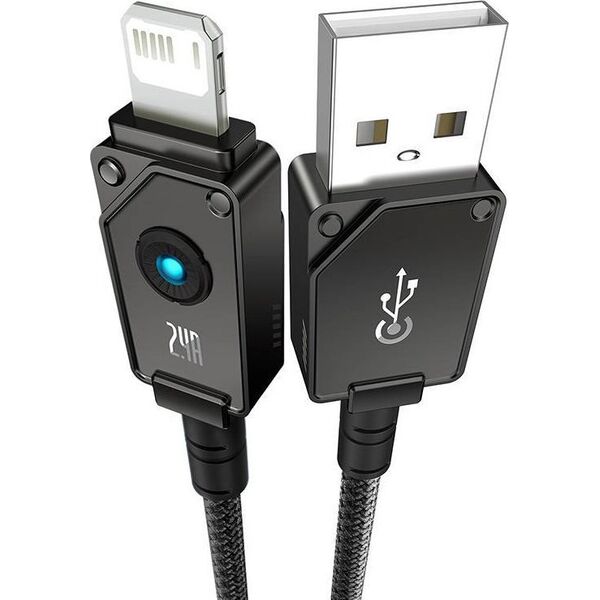 Kabel USB Baseus Kabel szybkiego ładowania Baseus USB do IP 2,4A,2m (Czarny)