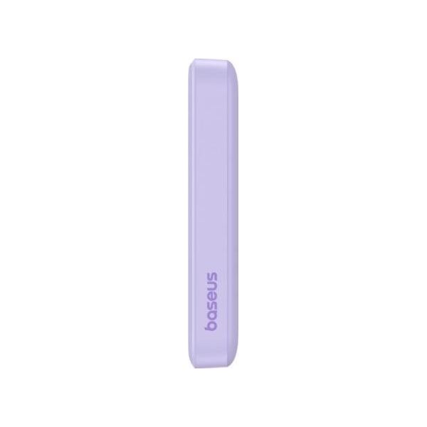 Powerbank Baseus OS-Baseus Magnetic Mini Air Wireless Fast Charge Power Bank 10000mAh 20W Nebula Purple（With Simple Charging Cable Type-C to Type-C (20V/3A) 30cm White)