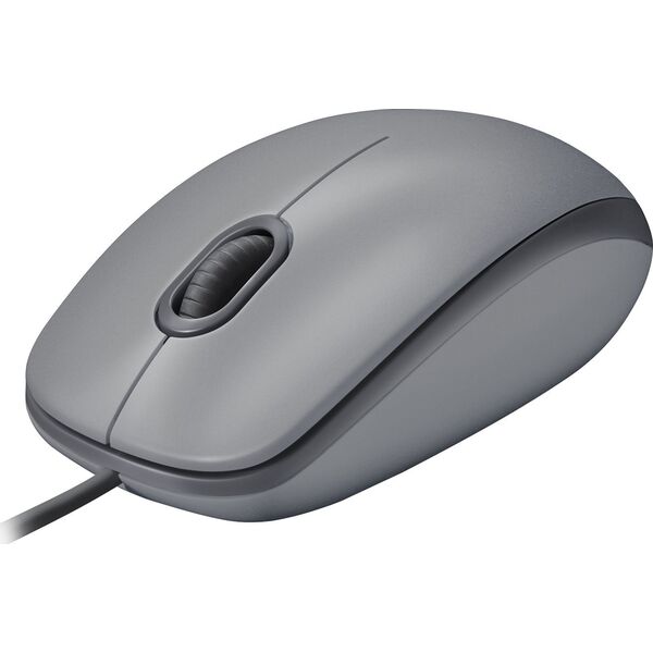 Mysz Logitech Logitech myš Corded M110 tichá, šedá, EMEA