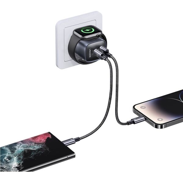 Φορτιστής τοίχου USAMS CC293 T67 20W iWatch 1xUSB-C 1xUSB-A tarnish