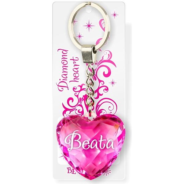 Breloczek Be Happy Brelok Serce Diamentowe - Beata (BEHA0041)
