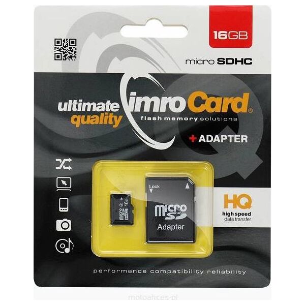 Karta Imro MicroSDHC 16 GB Class 10 UHS-I/U1  (KOM000822)