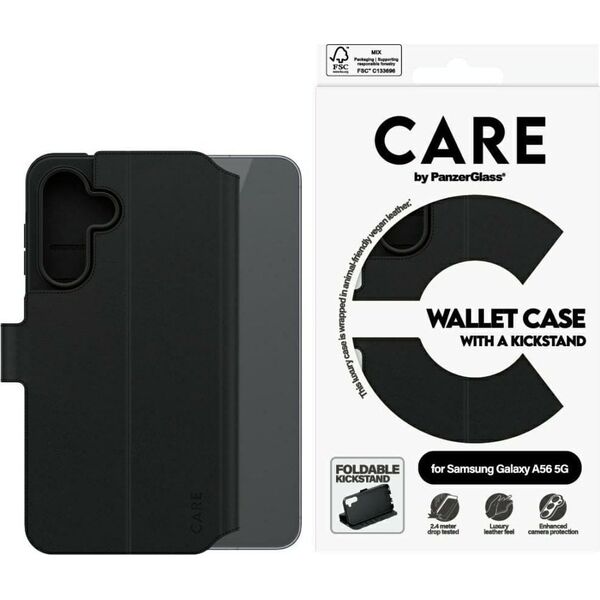 Etui CARE by PanzerGlass Feature Wallet Case Kickstand Samsung Galaxy A56 5G