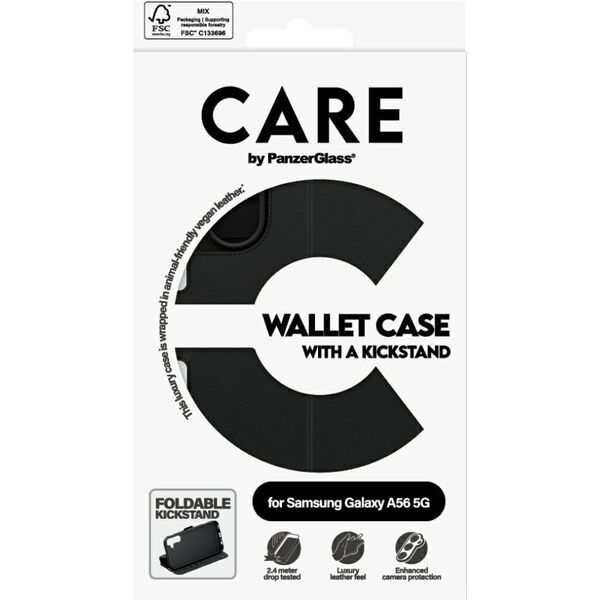 Etui CARE by PanzerGlass Feature Wallet Case Kickstand Samsung Galaxy A56 5G