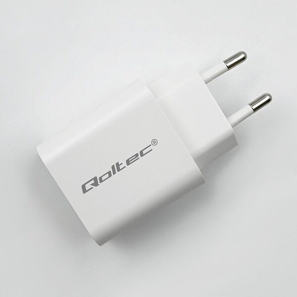 Ładowarka Qoltec Ładowarka Super Quick PD | USB-C | 20W | 5-12V | 1.67-3A | Biała