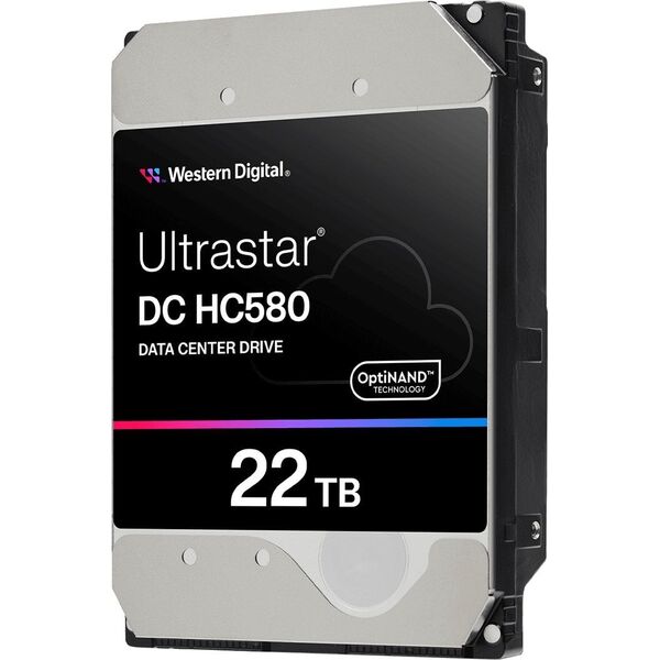 WESTERN DIGITAL ULTRASTAR DC HC580 8,89cm 3,5Zoll 26.1MM 22TB 512MB 7200RPM SAS ULTRA 512E SE P3 DC