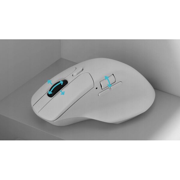 Mysz Keychron Keychron M6 Wireless (1000Hz) White Belaidė Pelė (Balta)