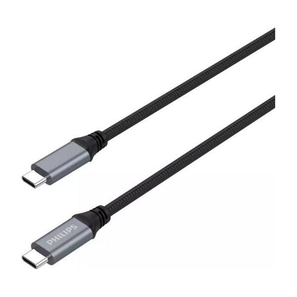 Kabel USB Philips USB-C - USB-C 2 m Czarny (DLC5206C/00)
