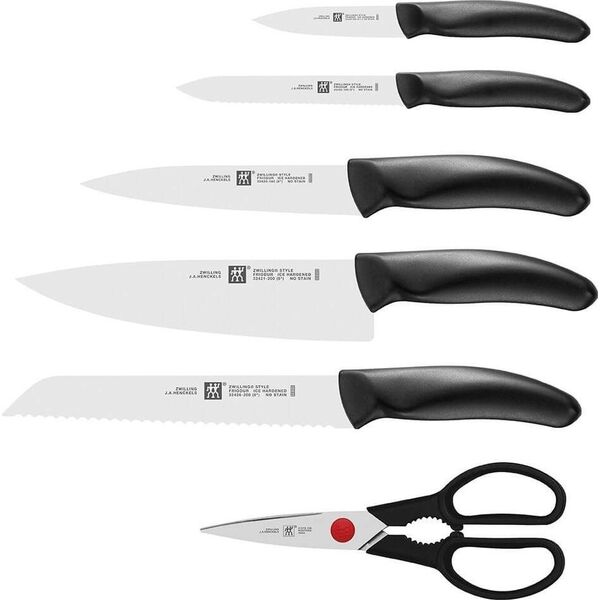Zwilling Zestaw 5 noży w bloku samoostrzącym szary
