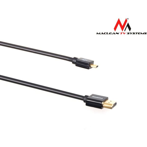 Kabel Maclean HDMI Micro - HDMI 3m czarny (MCTV-723)