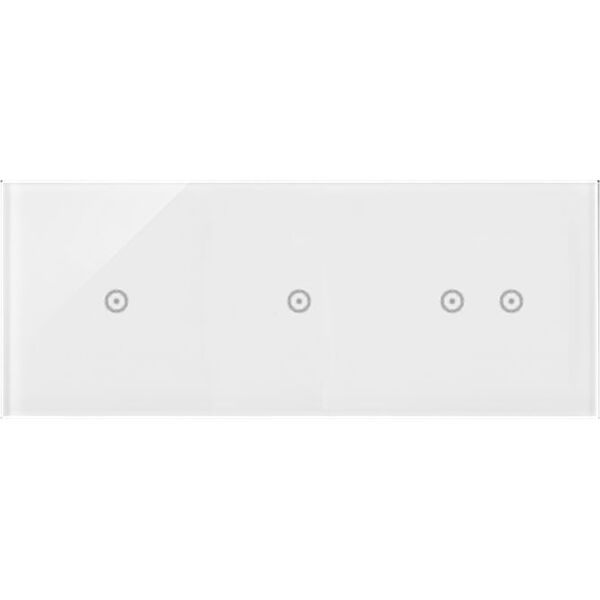 Kontakt-Simon Simon 54 Touch Panel dotykowy 3 moduły 1 pole dotykowe, 1 pole dotykowe, 2 pola dotykowe poziome, biała perła DSTR3112/70