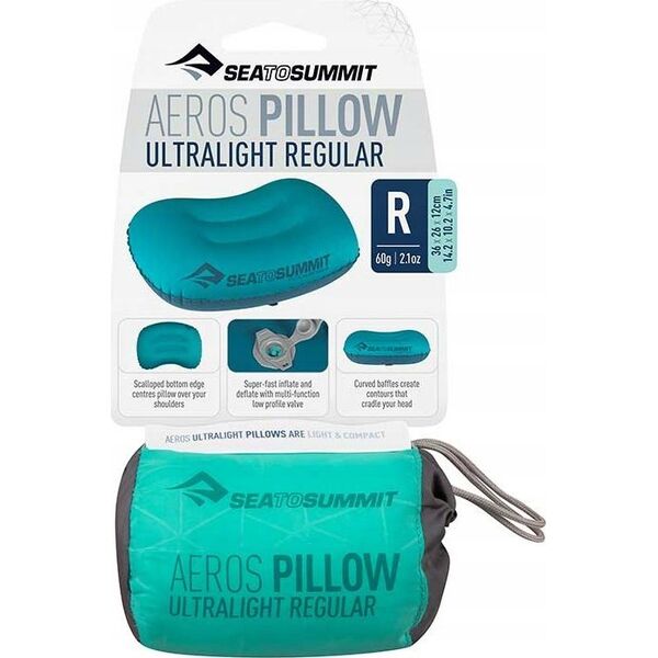 Sea To Summit Poduszka SEA TO SUMMIT Aeros Ultralight Regular Sea Foam
