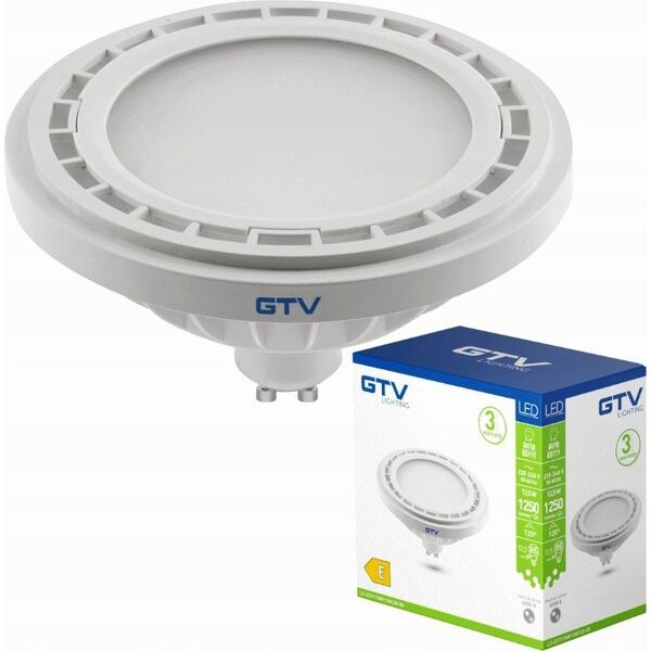 GTV Żarówka LED Gtv LD-ES111NW13W120-00 12,5W GU10 ES111 4000K 1250lm