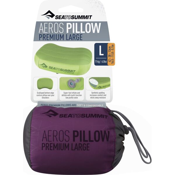 Sea To Summit Poduszka Aeros Pillow Premium fioletowa r. M (APILPREM/MG/RG)