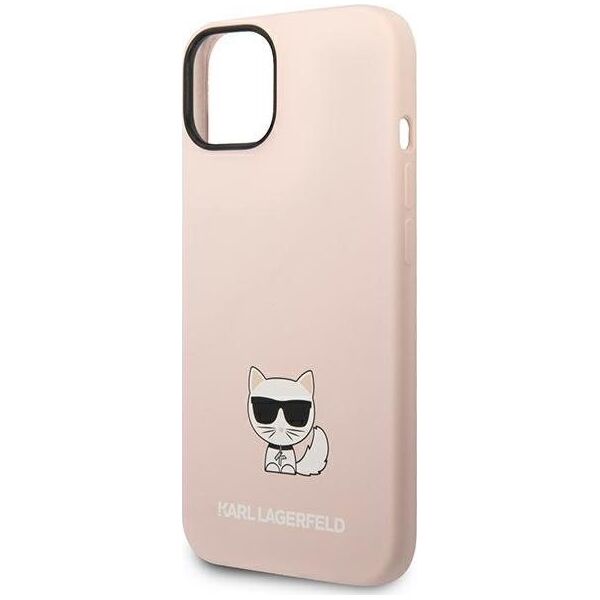 Karl Lagerfeld Etui Karl Lagerfeld KLHCP14SSLCTPI Apple iPhone 14 hardcase jasnoróżowy/light pink Silicone Choupette Body