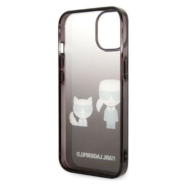 Karl Lagerfeld Etui Karl Lagerfeld do iPhone 14 Pro Max 6,7" hardcase czarny/black Gradient Ikonik Karl & Choupette