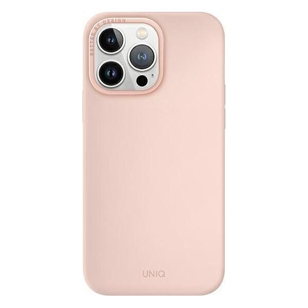 Uniq UNIQ etui Lino do iPhone 14 Pro Max 6,7" różowy/pink blush