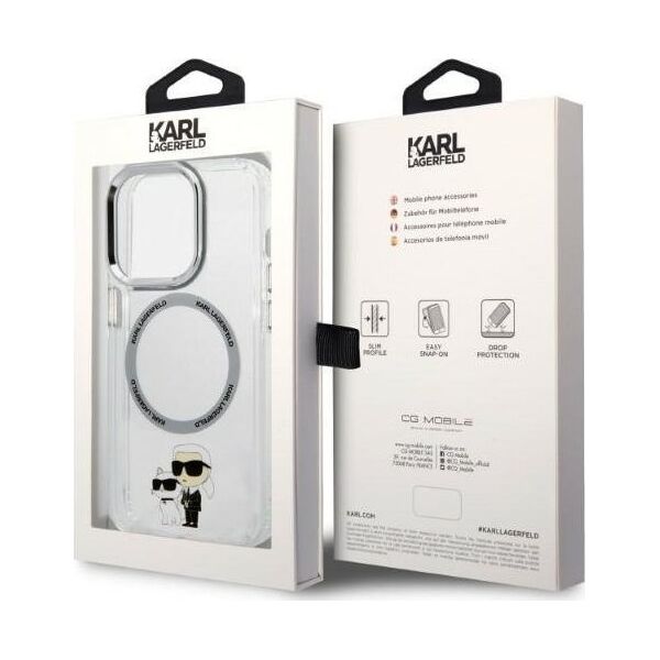 Karl Lagerfeld ETUI KARL TRANSPARENT MAGSAFE DO IPHONE 14 PRO MAX uniwersalny