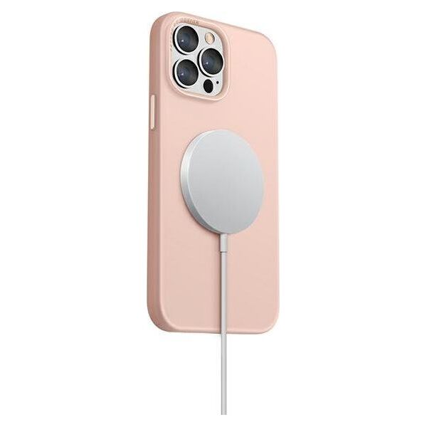 Uniq Etui UNIQ Lino Hue MagSafe Apple iPhone 13 Pro Max różowy/blush pink