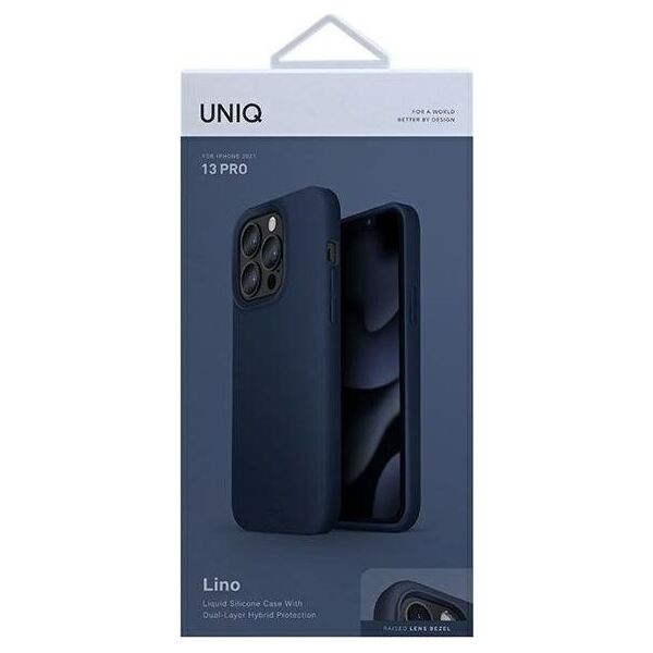 Uniq Etui UNIQ Lino Apple iPhone 13 Pro niebieski/marine blue