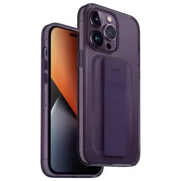 Uniq Etui na telefon UNIQ Heldro Mount do Apple iPhone 14 Pro Max 6,7" fioletowy/fig purple
