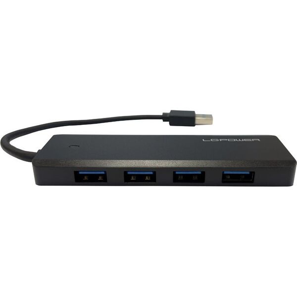 HUB USB LC-Power LC-Power LC-HUB-U3-4-V2 4xUSBA 1XUSB-C Black retail