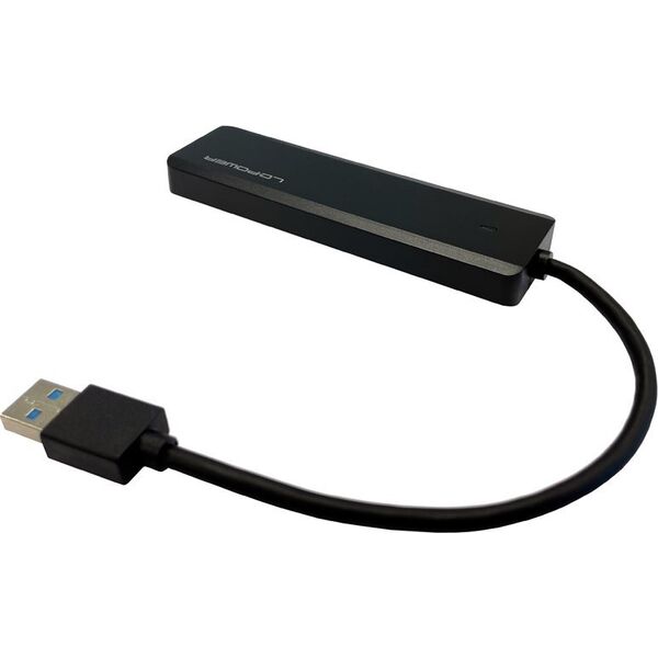 HUB USB LC-Power LC-Power LC-HUB-U3-4-V2 4xUSBA 1XUSB-C Black retail