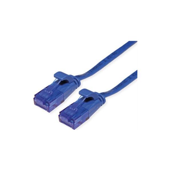 Value VALUE Patchkabel UTP, Cat.6A (Class EA), extra plat, blauw, 2 m