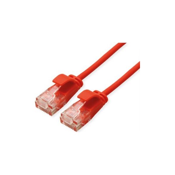 Roline ROLINE GREEN UTP patchkabel Cat.6A (Class EA), LSOH, extra dun, czerwony, 1,5 m