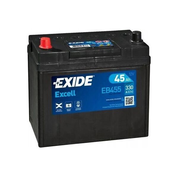 Μπαταρία EXIDE 12V 45Ah/330A EXCELL (L+ en) 237x127x227 B0 (εκκίνησης)