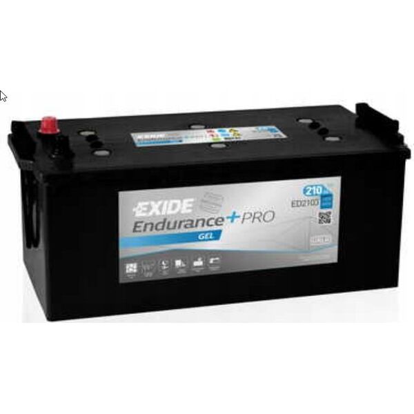 Μπαταρία EXIDE 210Ah/1030A ENDURANCEPRO GEL/ΖΕΛ (L+ Τυπικός πόλος) 518x279x240 B0 (Εκκίνησης/Ζελέ)
