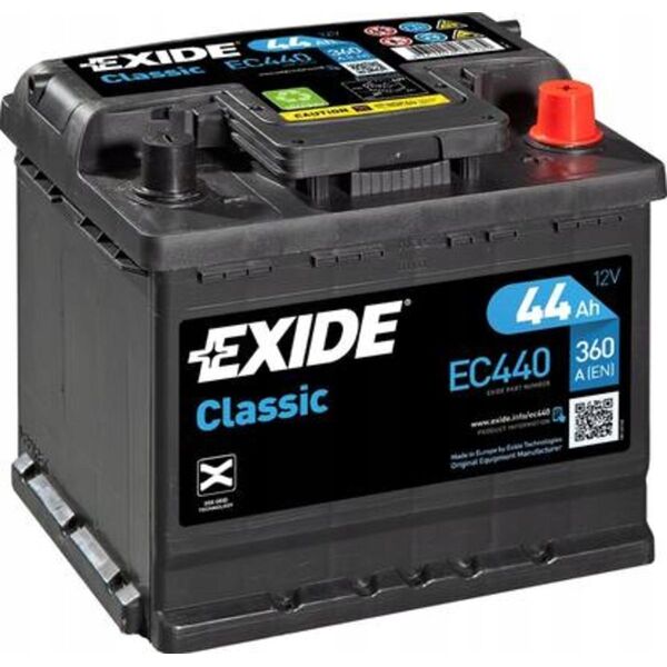 Μπαταρία EXIDE 12V 44Ah/360A CLASSIC (P+ en) 207x175x190 B13 (εκκίνησης)