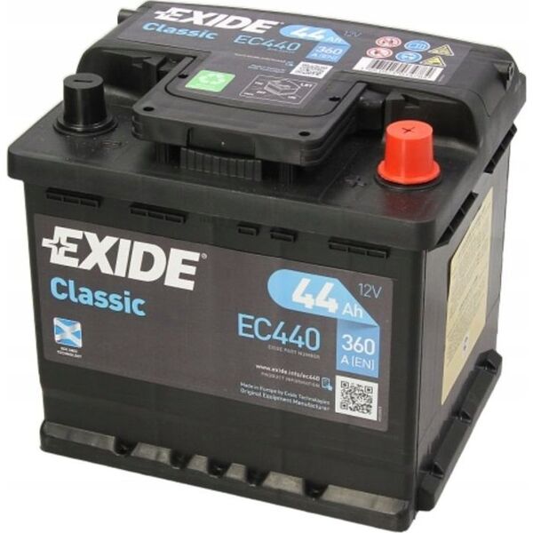 Μπαταρία EXIDE 12V 44Ah/360A CLASSIC (P+ en) 207x175x190 B13 (εκκίνησης)