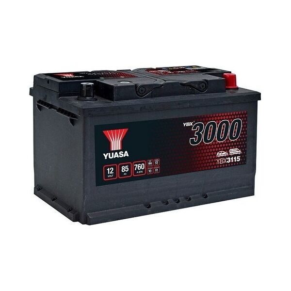 Μπαταρία YUASA 12V 85Ah/760A YBX3000 SMF (P+ standardowy) 317x175x190 B13 (εκκίνησης)