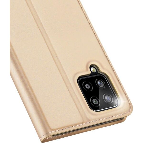Dux Ducis Dux Ducis Skin Pro kabura etui pokrowiec z klapką Samsung Galaxy A22 4G złoty